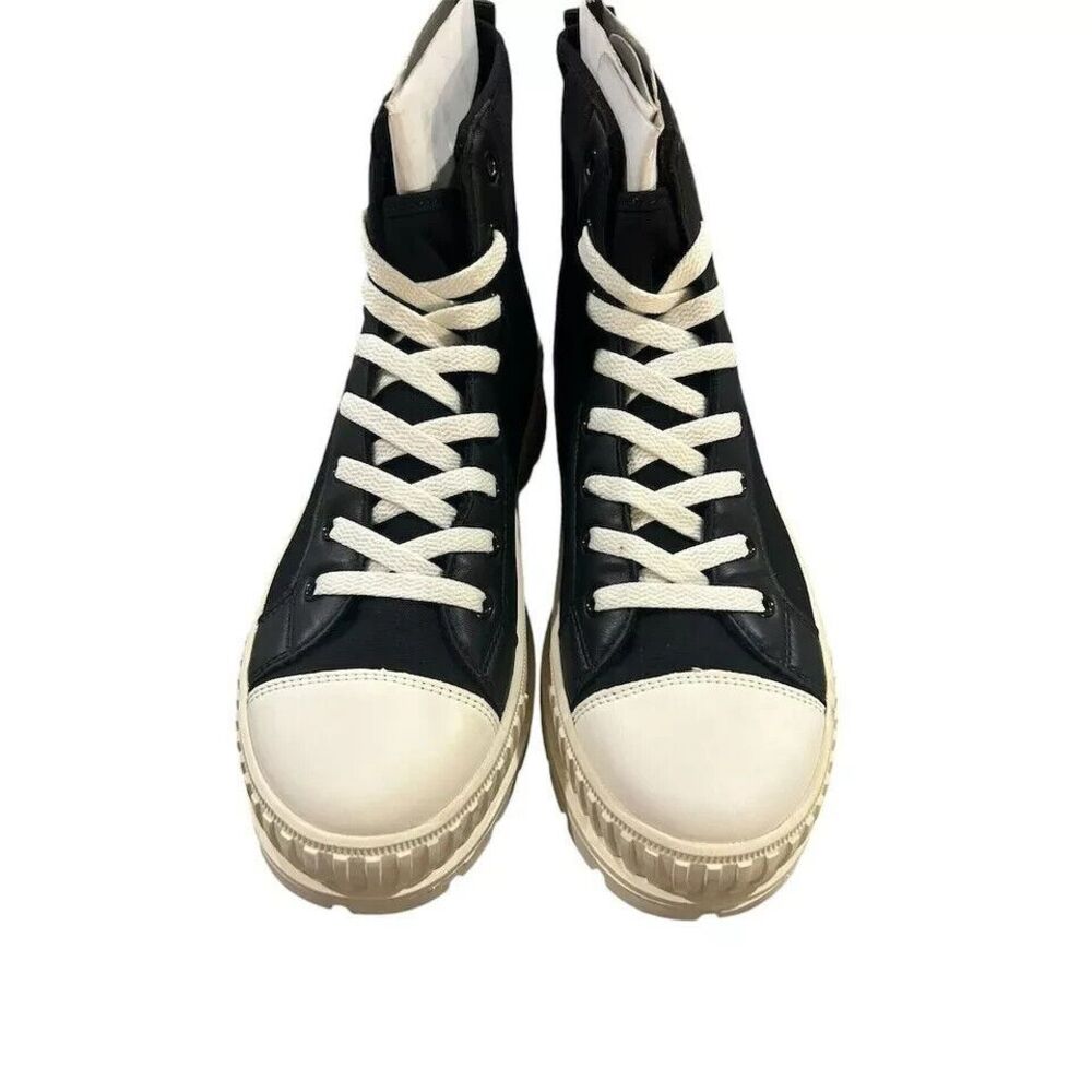 French Connection High Top Platform Sneakers Women's Size 6.5 Danika Black Shoes